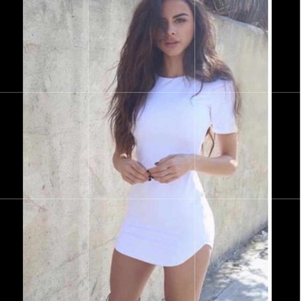 White t-shirt dress